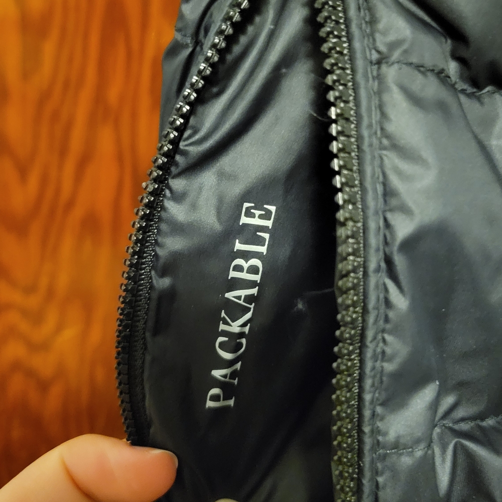 Ralph Lauren Black Puffer Vest with Blue and Yellow Accents - Picture 3 of 11